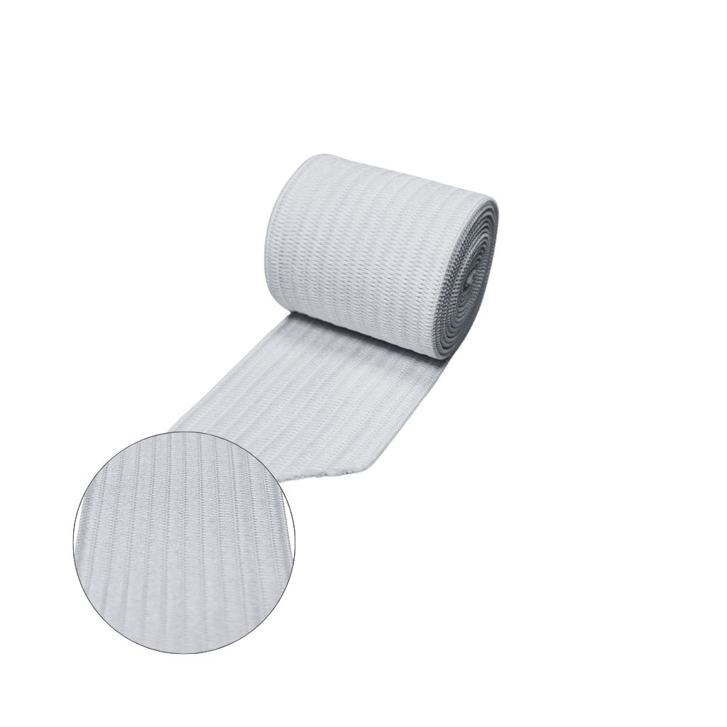 Elástico desagujado 40mm blanco